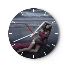 Horloge murale en verre