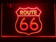 Panneau Lumineux ROUTE 66 Led