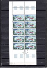 bloc Tchad 10 timbres Piper Cherokee 6 1967