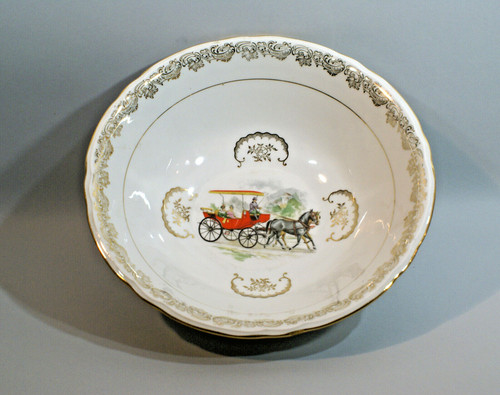 Plat creux ancien porcelaine - creux, ancien,