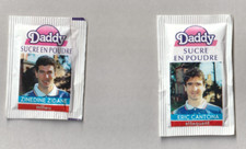 Eric Cantona - Zinedine Zidane - sucre de collection en poudre vintage