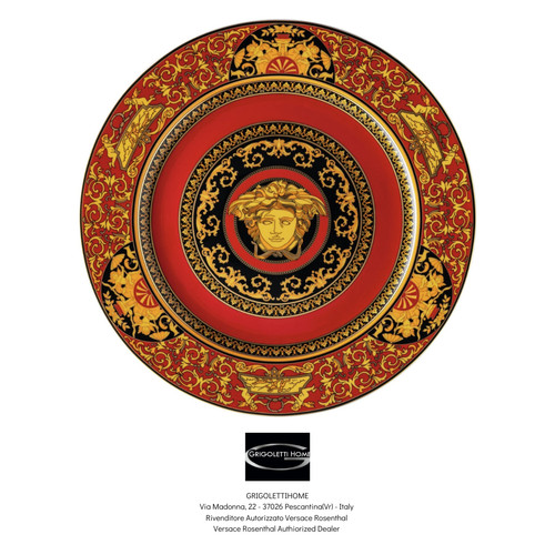 Versace rosenthal medusa rosso - versace,
