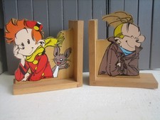 Serre-livres en bois Spirou