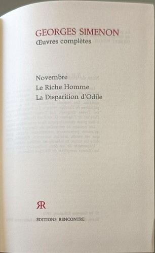 Georges simenon oeuvres - georges,