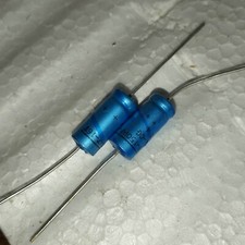 150 µF 16v Condensateur chimique Axial - 150 mF  ,  150 uF  Lot 2 Pcs NOS  G4h2