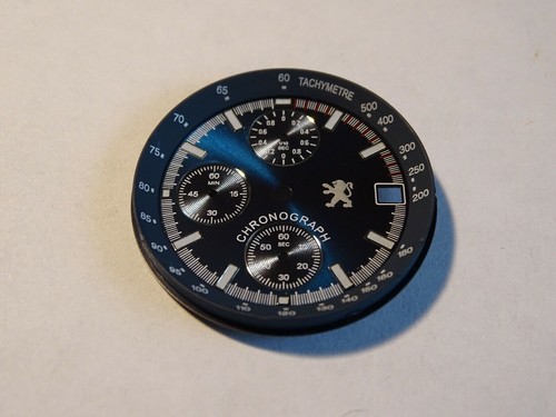 Cadran bleu montre peugeot - cadran, de