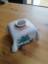 Abat jour ancien en opaline  suspension monte et baisse vintage 