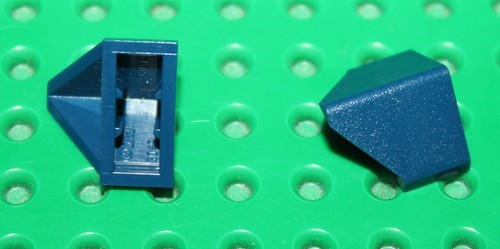 Lego navy blue slope 2x1 - slope,