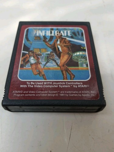 Jeu atari 2600 infiltrate - jeu,