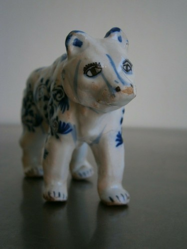 Ours ancien faience rouen - ancien,