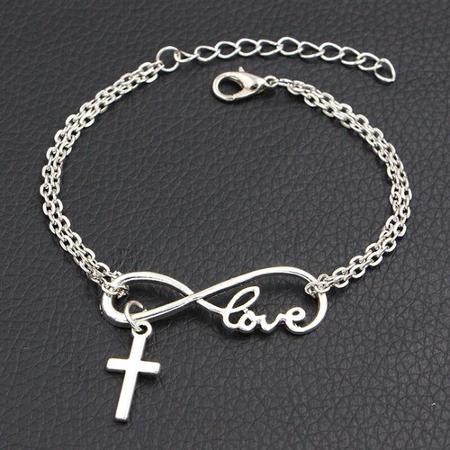 Bracelet croix amour infini - croix,