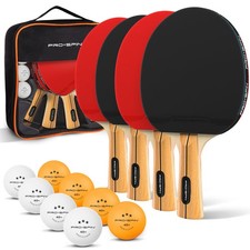 PRO-SPIN Raquettes de Ping-Pong - Set Haute-Performance | Raquette de Ping Po...