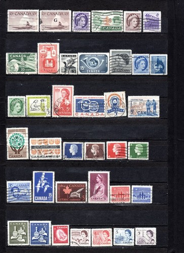 Lot timbres canada 1955 - timbres,