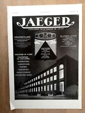 ▬►Publicité de 1930 - JAEGER Montres - Horloger de la Marine de l'Etat  - 1377