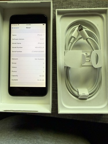 Apple iphone 64gb gray - apple, 6