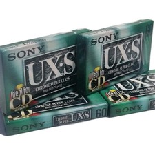  SONY UX-S 60 TYPE II (CHROME SUPER CLASS) Cassette Audio/Blank Tape Neuf New