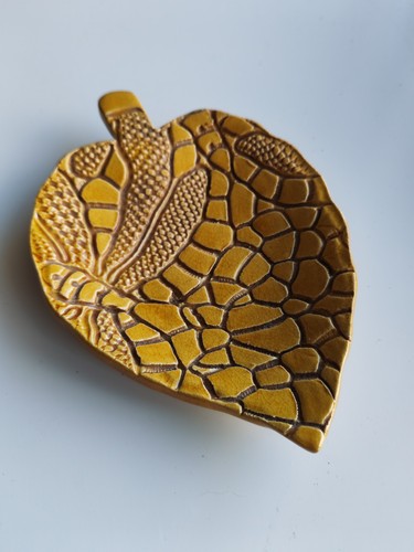 Vide poche feuille céramique - vide-poche,