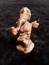 Rare Ancienne Statue Statuette Ganesh En Bronze.Collection Antiquités.Art d'Asie