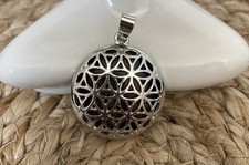 Pendentif Fleur de Vie – Œil de Tigre | bijou protection, équilibre énergétique