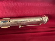 Stylo À Bille 4 Couleurs Norma Ciselée BLEU-NOIR-VERT-ROUGE Vintage