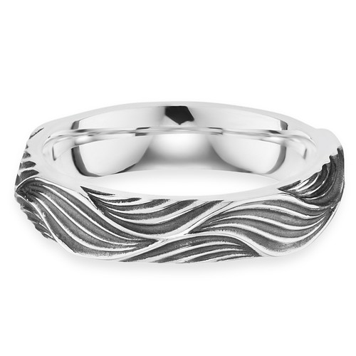 Bague cai men - men, argent