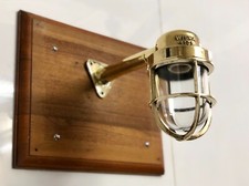 Applique murale ancienne marine design extérieur moderne en laiton et métal