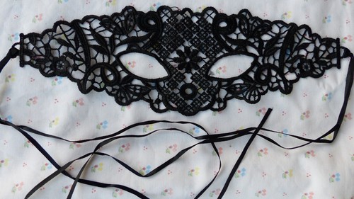 Masque dentelle noire 01 - masque, #01