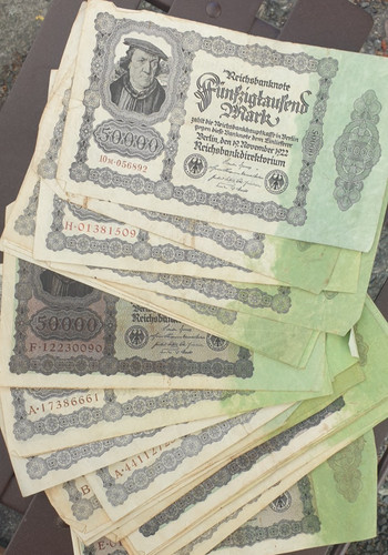 Lot billets allemands - lot,