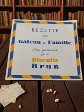 Brochure publicitaire vintage Biscuits Brun ancienne réclame rétro collection pa
