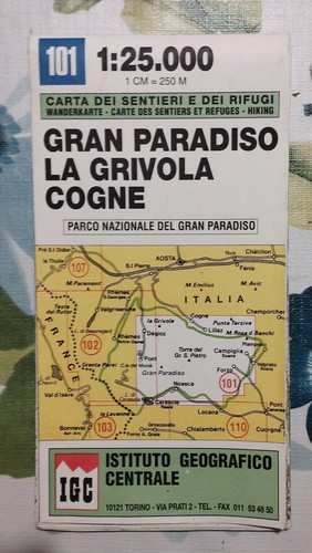 Carte ign italie alpes gran - ign,