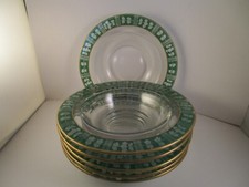 Vintage Set of 6 Clear Glass