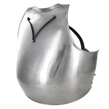 Assiette poitrine globuleuse italienne médiévale 18G 1390 armure cuirass obje...