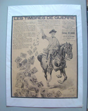 LOT DE 2 PUBLICITES ANCIENNES FORMAT AFFICHES THEME PHILATELIE