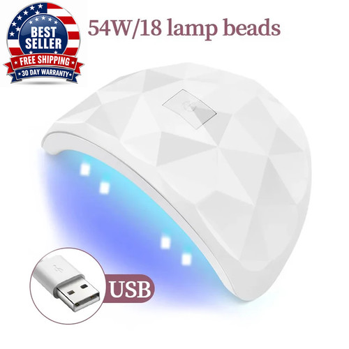 Nail dryer lamp light - uv, for