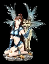 Figurine elfe celeste avec - figurine,