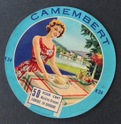 Etiquette fromage camembert - etiquette,