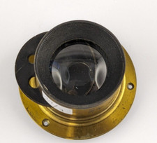 Objectif laiton Darlot Paris à diaphragme rotatif pour chambre photographique