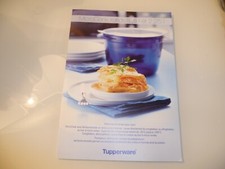 TUPPERWARE NEUVE FICHE  DOUBLE