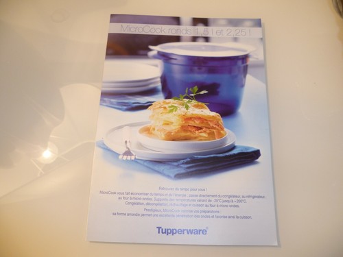 Tupperware neuve fiche double - tupperware,