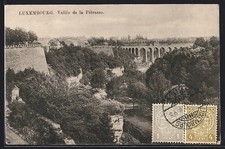 CPA Luxembourg, Vallée de la Pétrusse 1911 