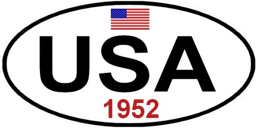 Sticker usa 1952 - sticker, usa+