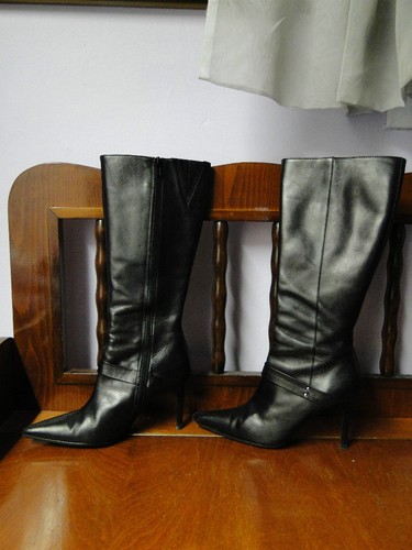 Bottes bouts pointus - en, cuir