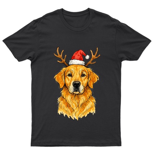 Golden retriever christmas dog - golden,