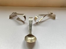 Antic couvert bébé argent