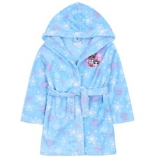 Peignoir de bain bleu pour filles avec capuche LOL Surprise, OEKO-TEX