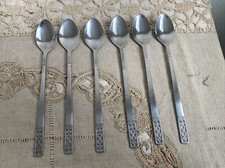 6 Anciennes Cuillères Longue