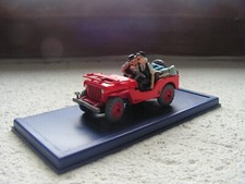 Jeep  rouge de tintin au pays