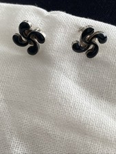 Boucles d’oreilles en argent croix basque