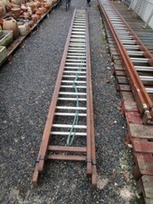 GRANDE ECHELLE COULISSANTE, MONTANTS BOIS ET ECHELONS ALUMINIUM (2x 6METRES)