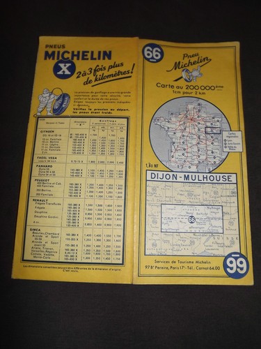 Carte michelin dijon - carte, 66